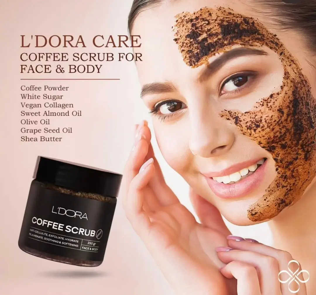 مقشّر القهوة من L’DORA CARE للوجه والجسم